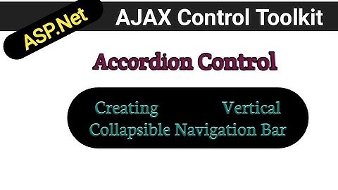 Accordion Control in asp.net ajax | Ajax control toolkit | vertical collapsible navigation bar