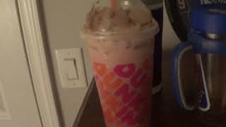 Drink Video For Pink Velvet Signature Latte From Dunkin Donuts
