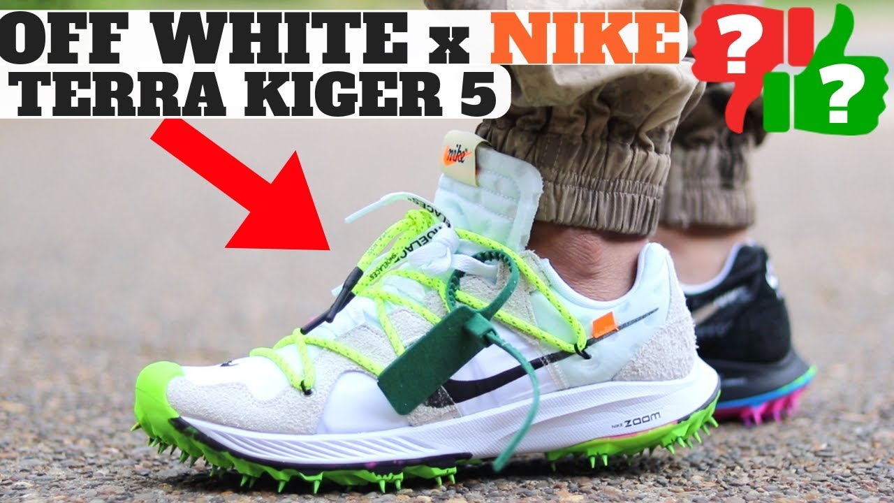 OFF WHITE Nike Zoom Terra Kiger 5 Review & On Feet - YouTube