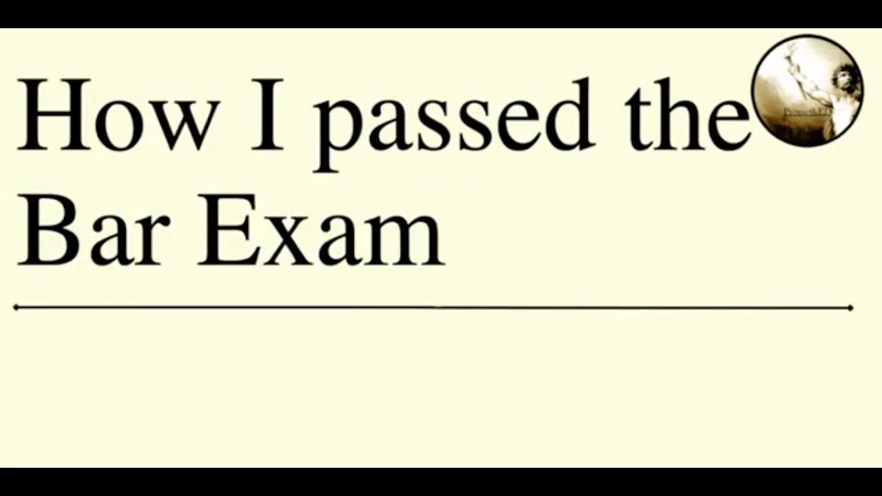 10 tips to pass the Bar Exam on your first attempt - YouTube