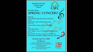 CUUC Annual Spring Concert 2026 - The CUUC Choir