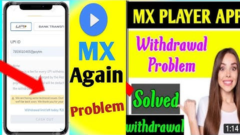 MX player withdraw problem|mx player withdraw problem again/Again withdraw problem today