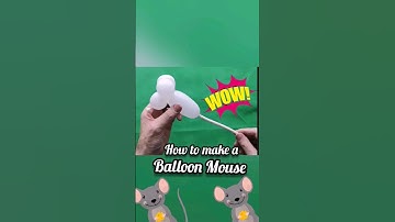 How to make a model balloon mouse | Easy balloon mouse for kids | Modelling balloon tutorial