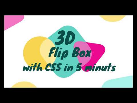 3D flip box effect in 5 minute using only html and CSS |Advance CSS animation | #CodeBanaras