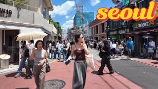 Seongsu-dong Cafe Street Walking Tour. Seoul City Korea 4k City Tour