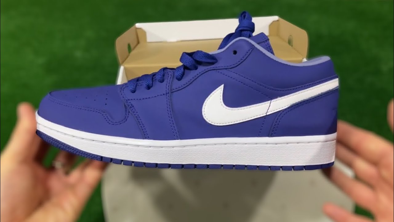 jordan 1 low white deep royal blue