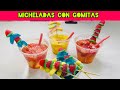 Micheladas con Gomitas 🍺🍓🍉🍋 Cocteles con Gomitas, Frutas y Cerveza!!! Candy Coctel !