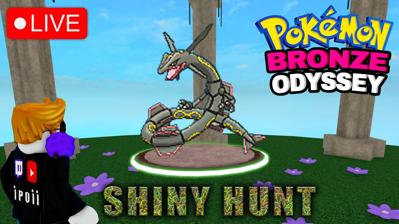 SHINY RAYQUAZA HUNT - Road to Shiny Mega Rayquaza, Pokemon Brick Bronze  Odyssey, PBO