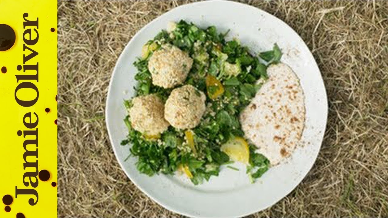 Falafel with Spiced Tabouleh | Real Time Recipes | French Guy Cooking | Jamie Oliver