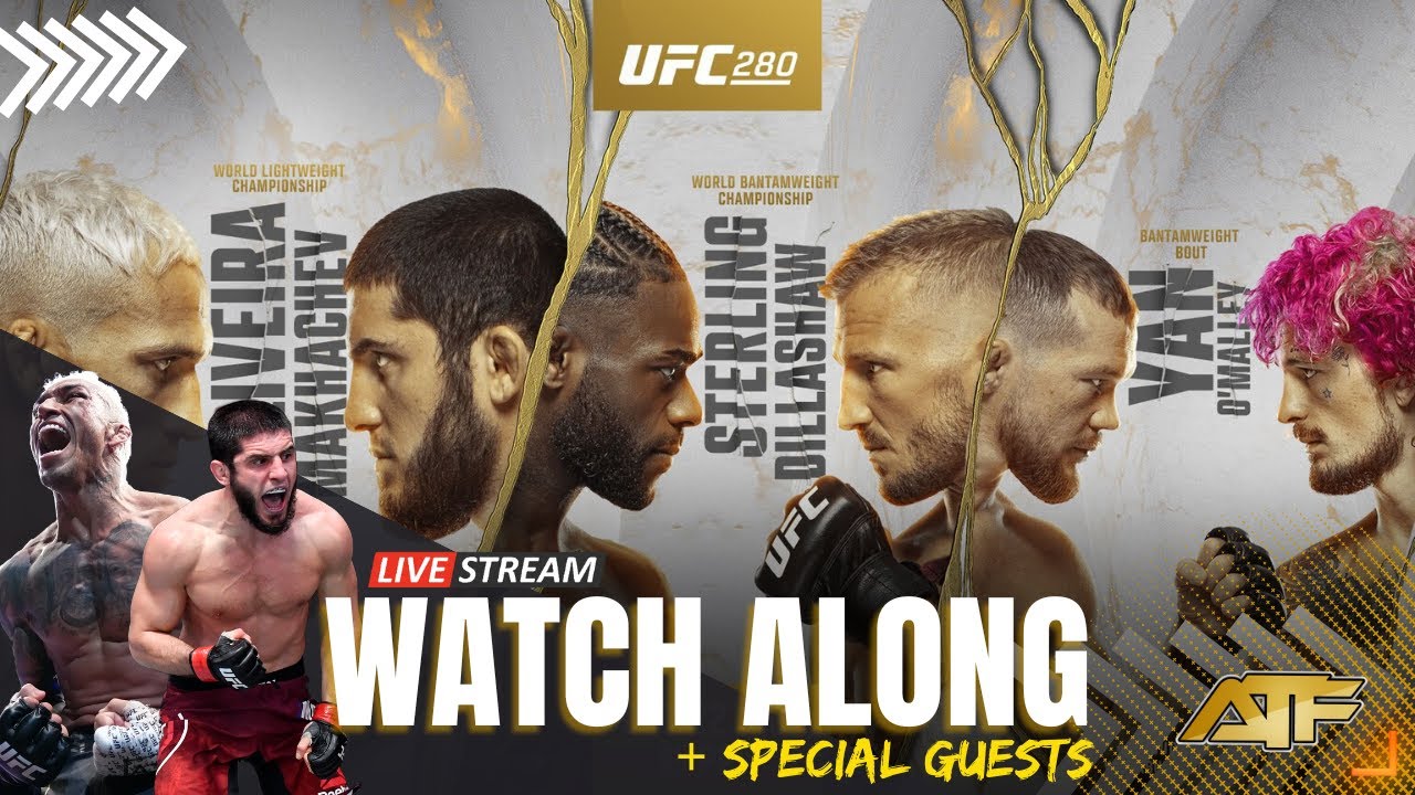 UFC 280 Oliveira vs Makhachev Watch Along Prelims + Main Card Guest Fighters and More