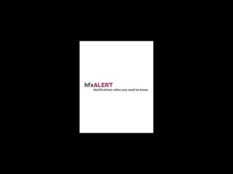 hfxALERT Tutorial - Notifications when you need to know