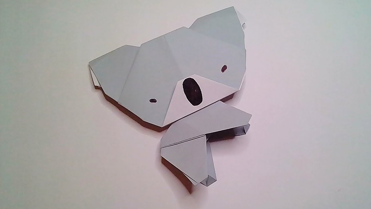 Atelier origami avec les enfants : la tête de Koala ! - Family Sphere