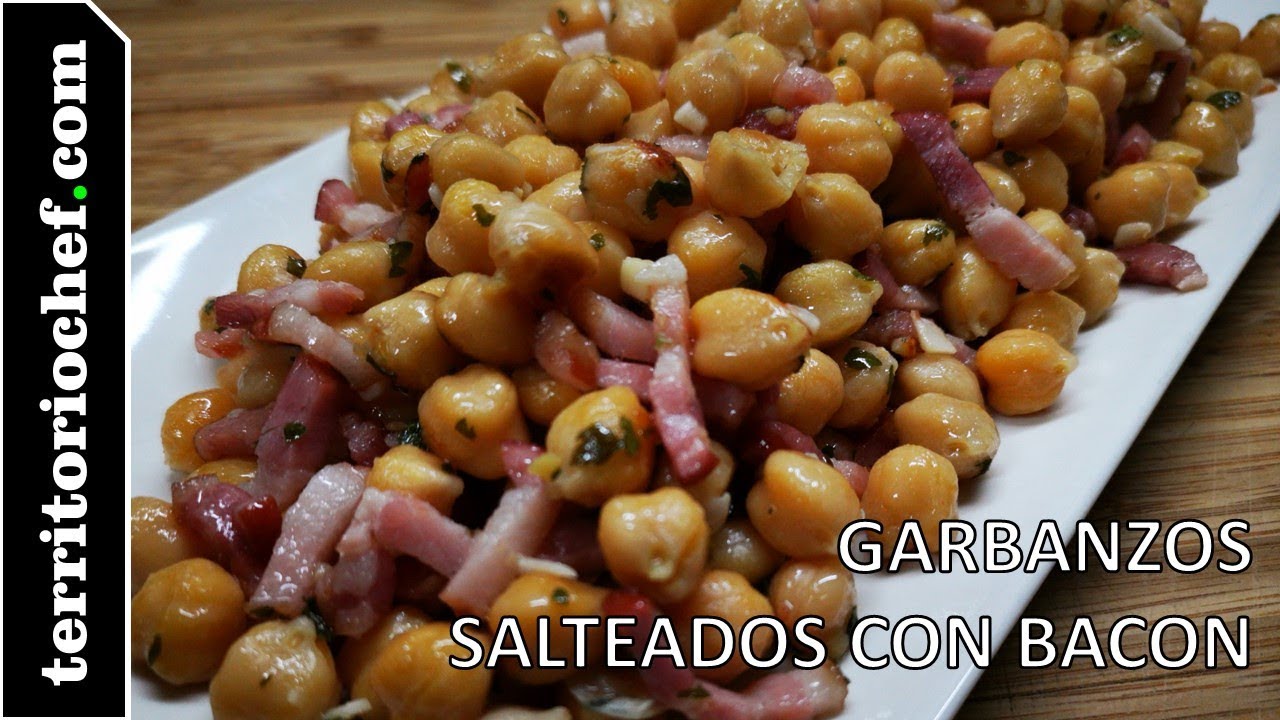 GARBANZOS SALTEADOS CON BACON - www.territoriochef.com