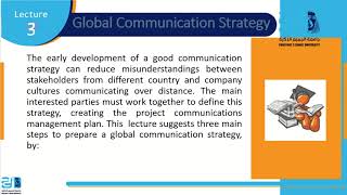 Global Project Management - Lecture3 (Global Communication Strategy) - ESU