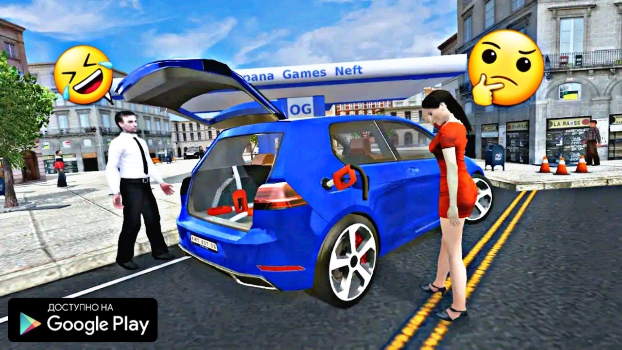 НОВЫЙ СИМУЛЯТОР АВТОМОБИЛЯ ГОЛЬФ НА АНДРОИД ОБЗОР CAR SIMULATOR GOLF OPPANA GAMES ANDROID GAMEPLAY