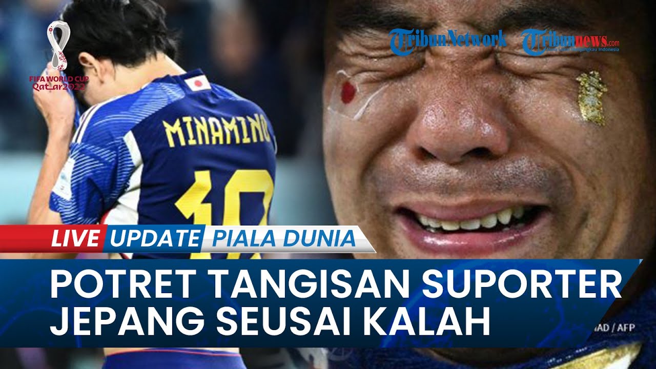 Momen Piala Dunia 2022, Foto Suporter Timnas Jepang Menangis Seusai Kalah Dari Kroasia Di 16 Besar