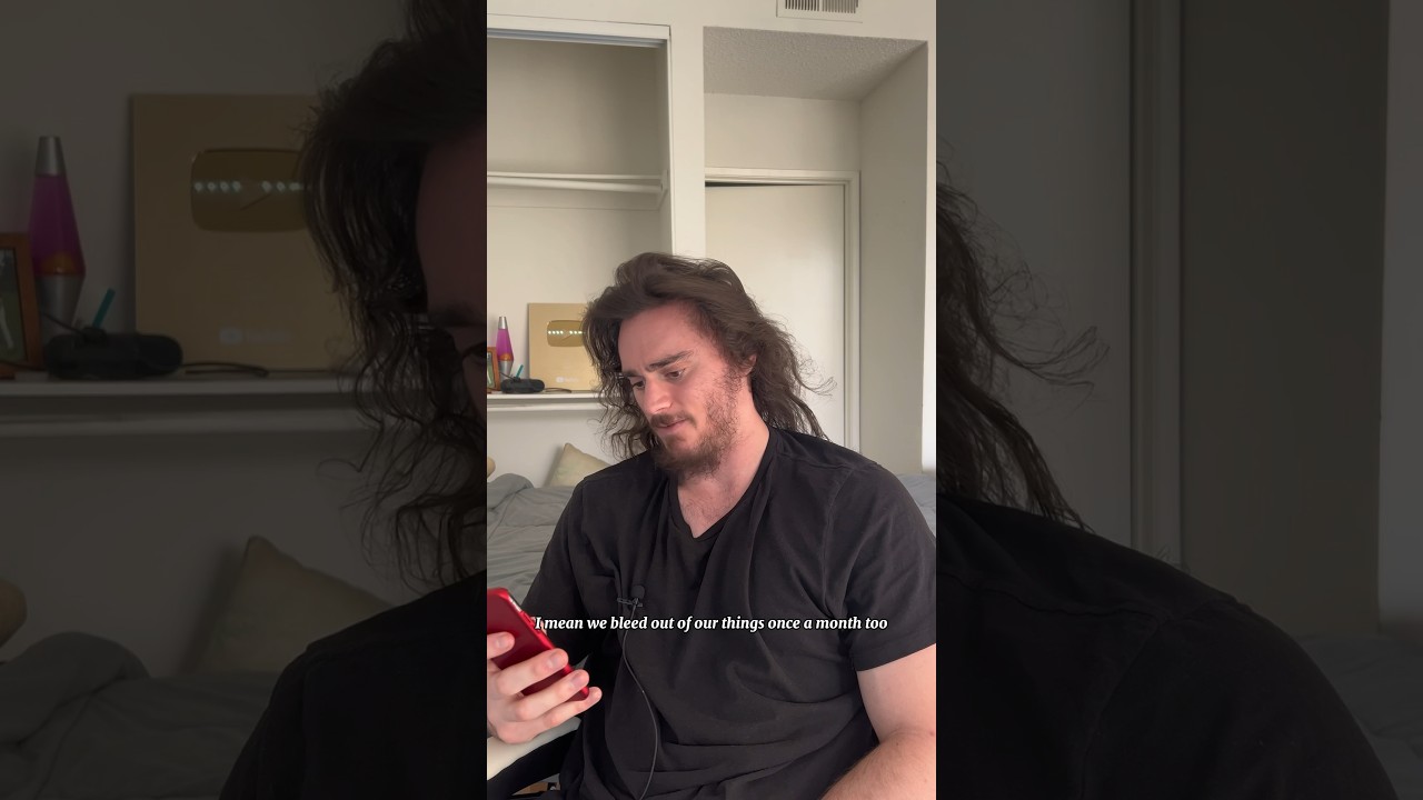 why do girls always complain about getting their periods? #shorts #comedy #funny