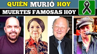 Quién Murió Hoy | Actores Muertos Hoy | Muertes De Famosos | Agosto 2023