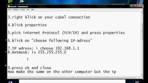 How to connect two computers without router/switch