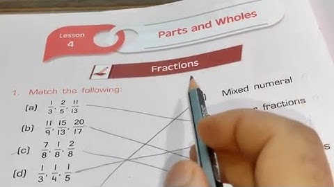 Parts and Wholes  Chapter -4 || Class 5th Maths || Workbook Arya publishers