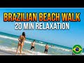 Brazilian Beach Walk for Deep Sleep &amp; Meditation | Ocean Sounds | Kiteboarding | Relaxing Music
