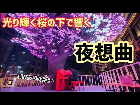 【ストリートピアノ】Chopin nocturne no.9-3　【ぴあの男子ゆうちゃん×コレド室町テラス】