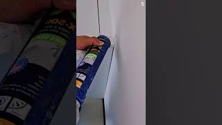 A smart way to fill the gaps in the walls with simple tools #shorts