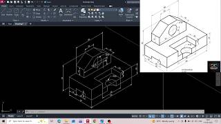 AutoCAD Isometric Drawing Tutorial #02 | Complete Exercise for Beginners to Advanced