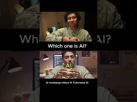 Real or AI viral ASMR AI hamburger pizza mukbang