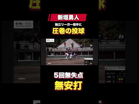 新垣勇人、独立リーグで圧巻のピッチング