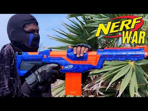 NERF WAR : CAPTURING ENEMY ZONE (Beach battle)