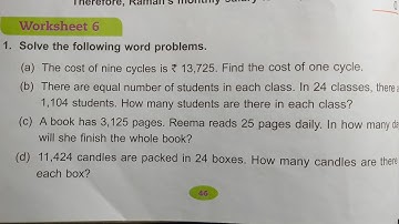 math class 4 chapter 4 worksheet 6 dav public school