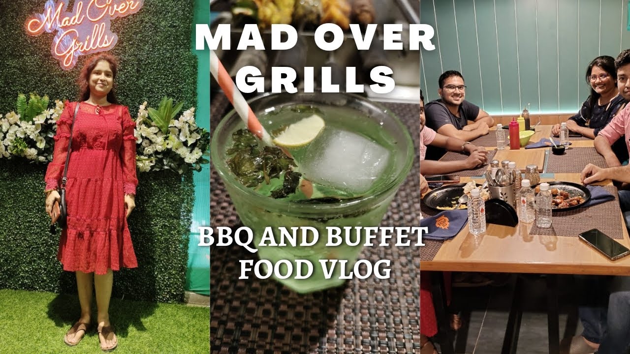 Mad Over Grills Gandhinagar BBQ and Buffet Restaurant Food Vlog