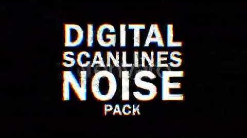 4k Color Digital Scanlines Noise 9 Pack