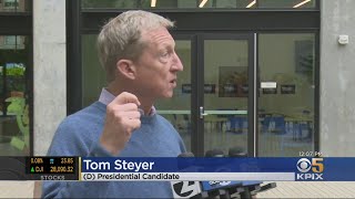 Campaign 2020 Democratic Hopeful Tom Steyer Makes Campaign Stop In San Francisco
