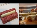 残業終わりに伸びるチーズホットドッグを食べる深夜飯テロ #Shorts