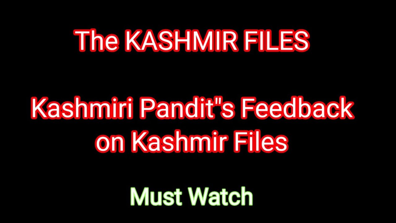 KASHMIRI PANDIT ABOUT KASHMIR FILES with Tamil Subtitles YouTube