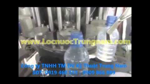 Dây Chuyền Súc Rửa - Chiết Rót- Đóng Nắp Chai Pet Tự Động