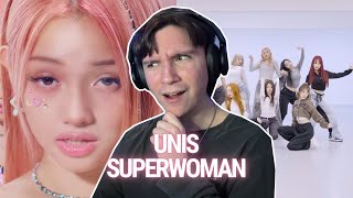 DANCER REACTS TO UNIS(유니스) 'SUPERWOMAN' Official M/V & Dance Practice