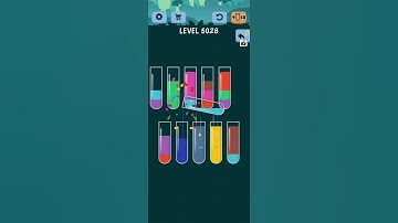 Water Color Sort Level 5028 Gameplay Solution