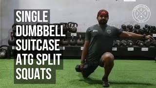 Single Dumbbell Suitcase ATG Split Sqauts