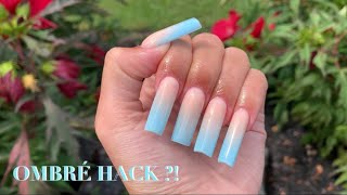 CHEAP Polygel Ombré Hack !! | Safiya Jordan