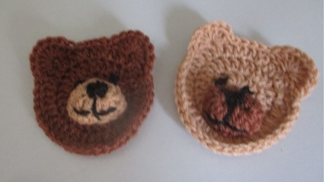 Tête d'ours au crochet en 2D - La Grenouille Tricote