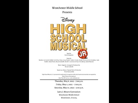Westchester Middle School Spring Musical 2025
