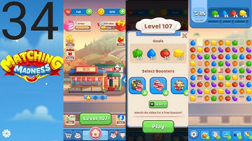 Matching Madness: Match 3 Puzzle games. Level 106 #tinytacticsgames