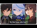 Furina Meets Hutao and Zhongli (Cutscene) Fontaine Characters in Liyue | Genshin Impact