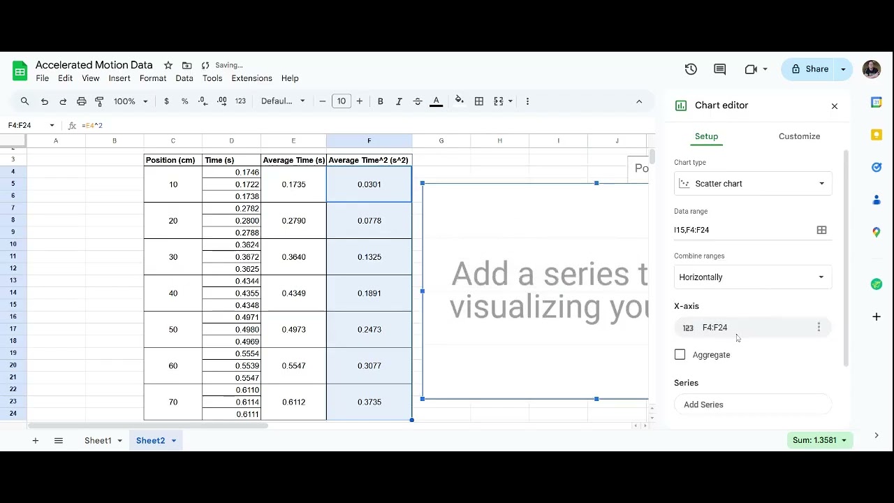 Data Analysis and Graphing in Google Spreadsheets (Inclined Plane Lab ...