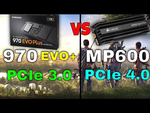 Corsair MP600 vs Samsung 970 EVO Plus | PCIe 4.0 vs PCIe 3.0 NVMe Load Times Benchmark