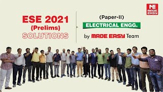 ESE 2021 Prelims |Post Exam Analysis | EE |Electrical Engineering (Paper-2) |By: MADE EASY Faculties