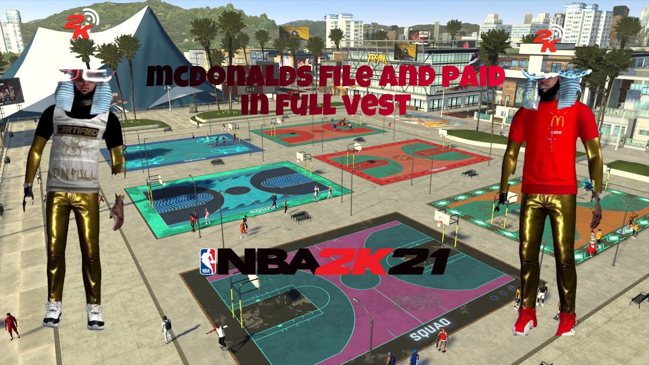 *NEW *NBA 2K21 McDonalds And Paid in Full Vest BASKETBALL GODS HAT FILE
